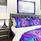 Designart 'Purple and Blue Wonder' Modern & Contemporary Bedding Set - Duvet Cover & Shams